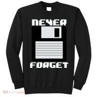 Never Forget Floppy Disc Retro Sweatshirt thumb 0