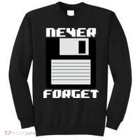 Never Forget Floppy Disc Retro Sweatshirt thumb 0