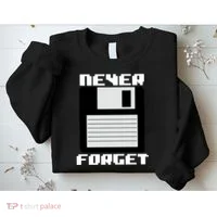 Never Forget Floppy Disc Retro Sweatshirt thumb 2