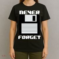 Never Forget Floppy Disc Retro T-Shirt thumb 4