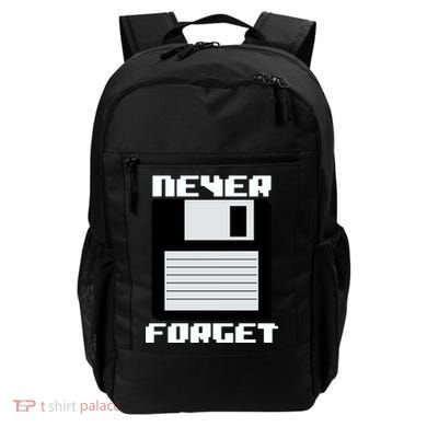 Never Forget Floppy Disc Retro Backpack
