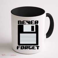 Never Forget Floppy Disc Retro Coffee Mug thumb 1