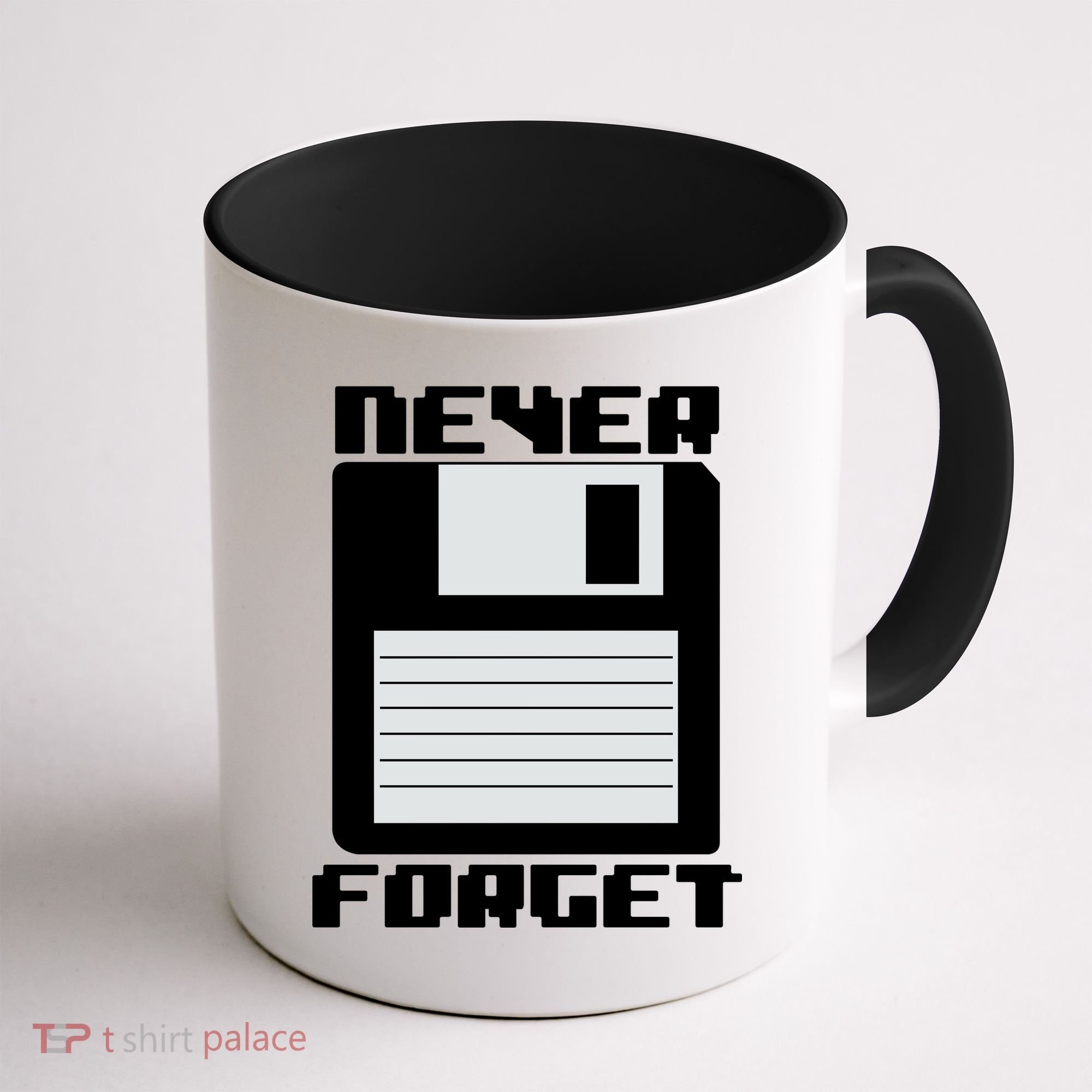 Never Forget Floppy Disc Retro Coffee Mug