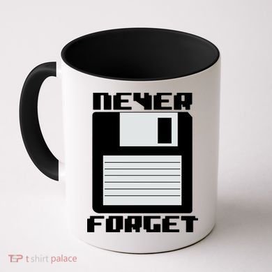 Never Forget Floppy Disc Retro Coffee Mug