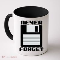 Never Forget Floppy Disc Retro Coffee Mug thumb 0