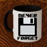 Never Forget Floppy Disc Retro Coffee Mug thumb 2
