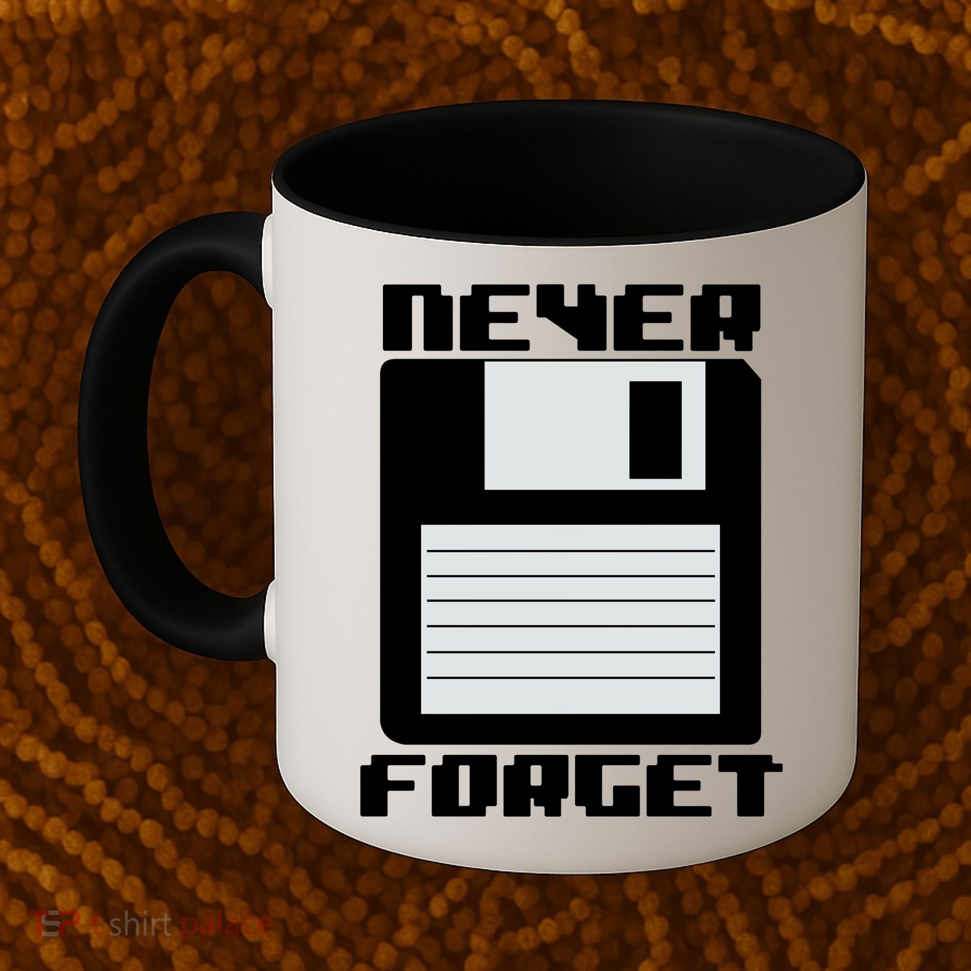 Never Forget Floppy Disc Retro Coffee Mug
