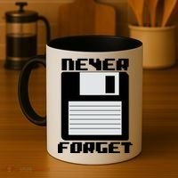 Never Forget Floppy Disc Retro Coffee Mug thumb 4