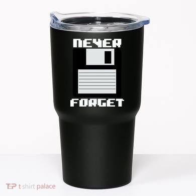 Never Forget Floppy Disc Retro Tumbler