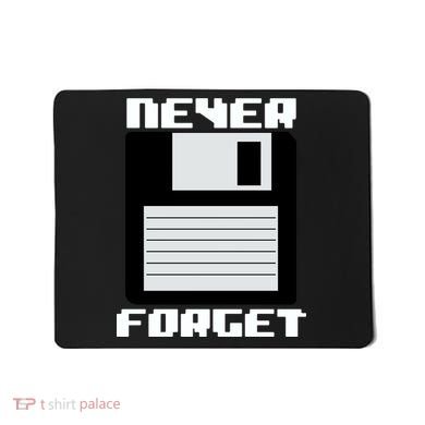 Never Forget Floppy Disc Retro Mousepad