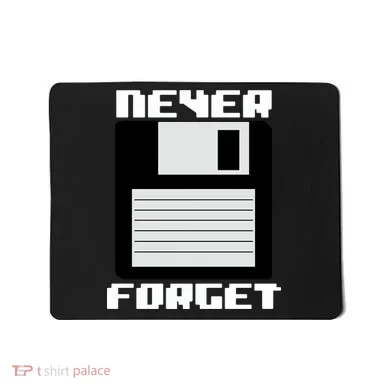 Never Forget Floppy Disc Retro Mousepad
