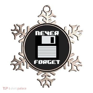 Never Forget Floppy Disc Retro Ornament