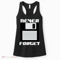 Never Forget Floppy Disc Retro Women's Tank Top thumb 0