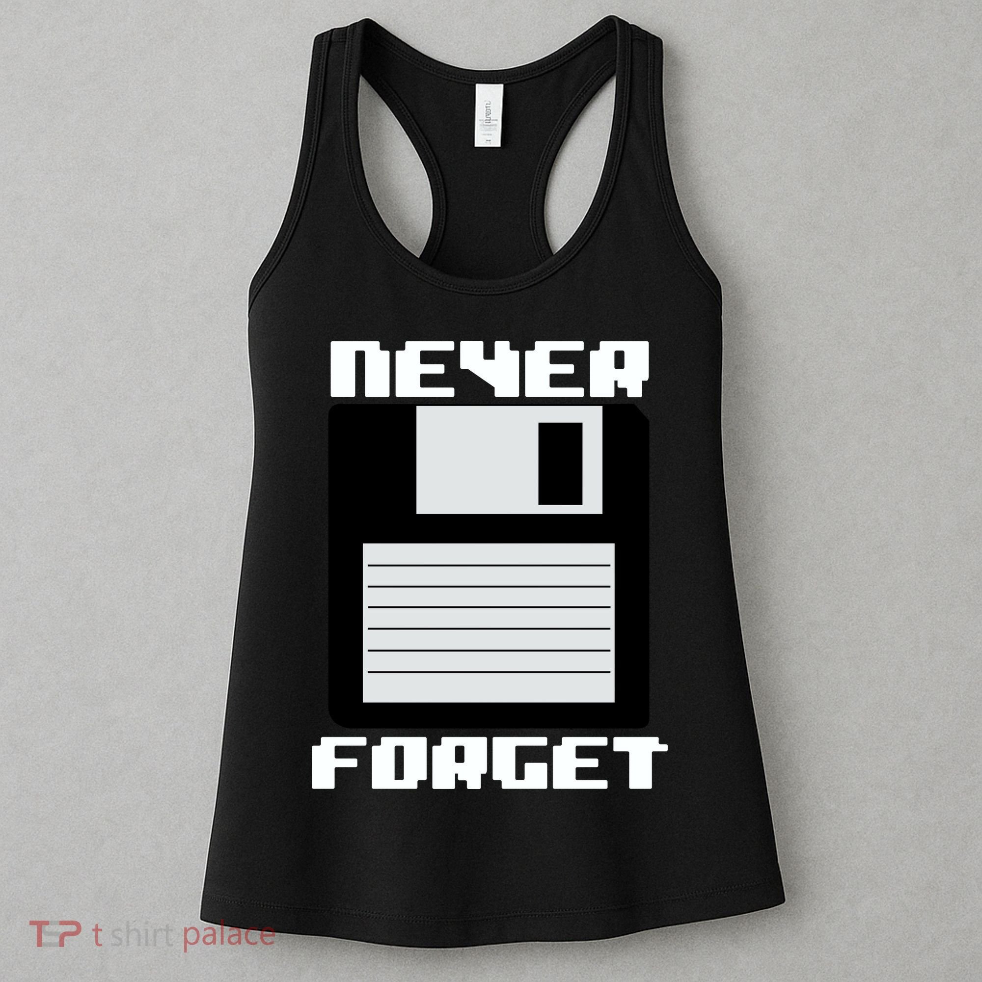 Never Forget Floppy Disc Retro Women's Tank Top