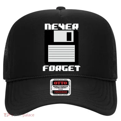 Never Forget Floppy Disc Retro Hat