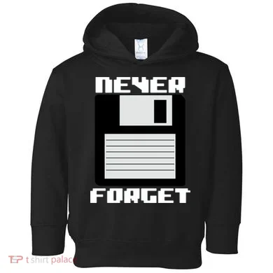 Never Forget Floppy Disc Retro Toddler Hoodie
