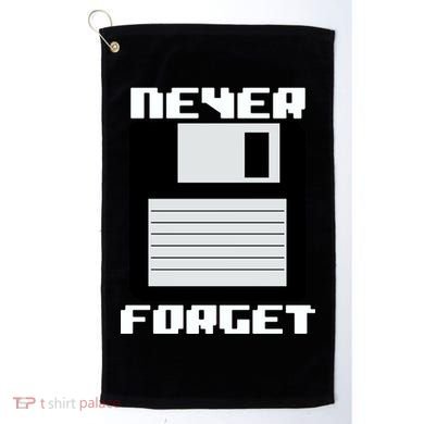 Never Forget Floppy Disc Retro Golf Towel