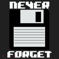 Never Forget Floppy Disc Retro Golf Towel thumb 3