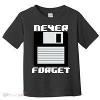 Never Forget Floppy Disc Retro Toddler T-Shirt thumb 0