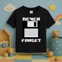 Never Forget Floppy Disc Retro Toddler T-Shirt thumb 3