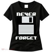 Never Forget Floppy Disc Retro Women's T-Shirt thumb 0