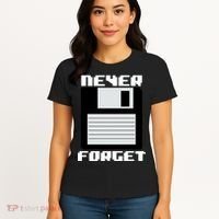 Never Forget Floppy Disc Retro Women's T-Shirt thumb 4