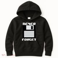 Never Forget Floppy Disc Retro Kids Hoodie thumb 0