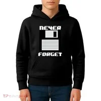 Never Forget Floppy Disc Retro Kids Hoodie thumb 4