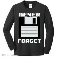Never Forget Floppy Disc Retro Kids Long Sleeve Shirt thumb 0