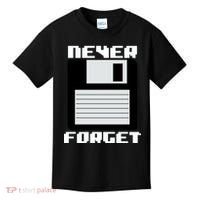 Never Forget Floppy Disc Retro Kids T-Shirt thumb 0
