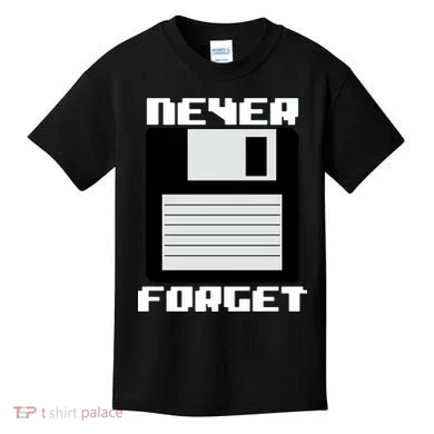 Never Forget Floppy Disc Retro Kids T-Shirt