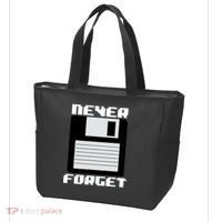 Never Forget Floppy Disc Retro Tote Bag thumb 3