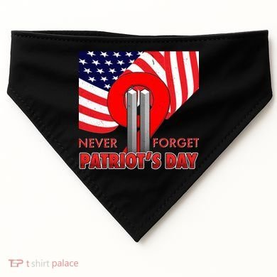 Never Forget Patriot Day 911 USA-Made Doggie Bandana
