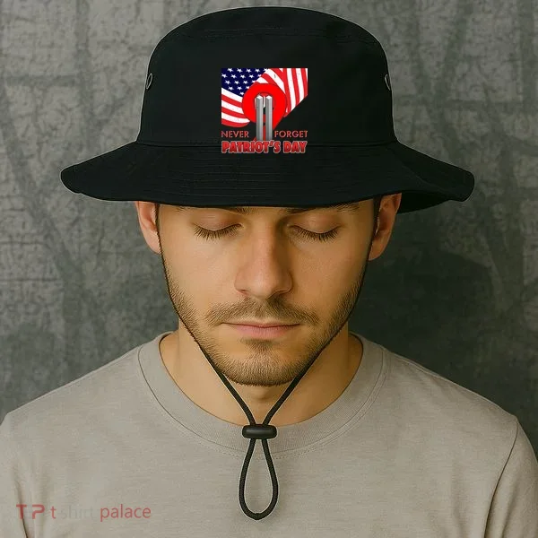 Never Forget Patriot Day 911 Bucket Hat