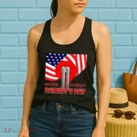 Never Forget Patriot Day 911 Women's Tank Top thumb 2