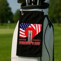 Never Forget Patriot Day 911 Golf Towel thumb 2