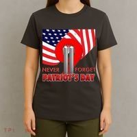 Never Forget Patriot Day 911 T-Shirt thumb 4