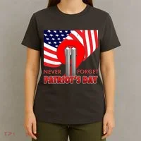 Never Forget Patriot Day 911 T-Shirt thumb 4