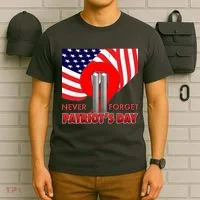 Never Forget Patriot Day 911 T-Shirt thumb 6