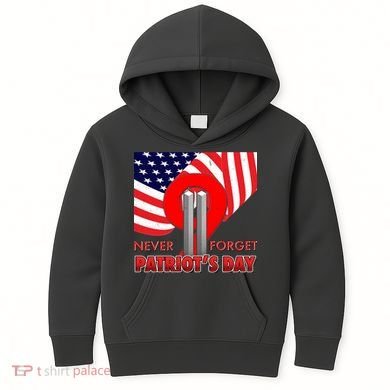 Never Forget Patriot Day 911 Kids Hoodie