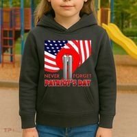 Never Forget Patriot Day 911 Kids Hoodie thumb 3