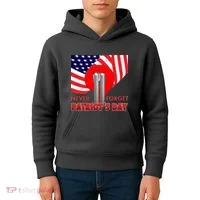 Never Forget Patriot Day 911 Kids Hoodie thumb 4