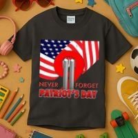 Never Forget Patriot Day 911 Kids T-Shirt thumb 3