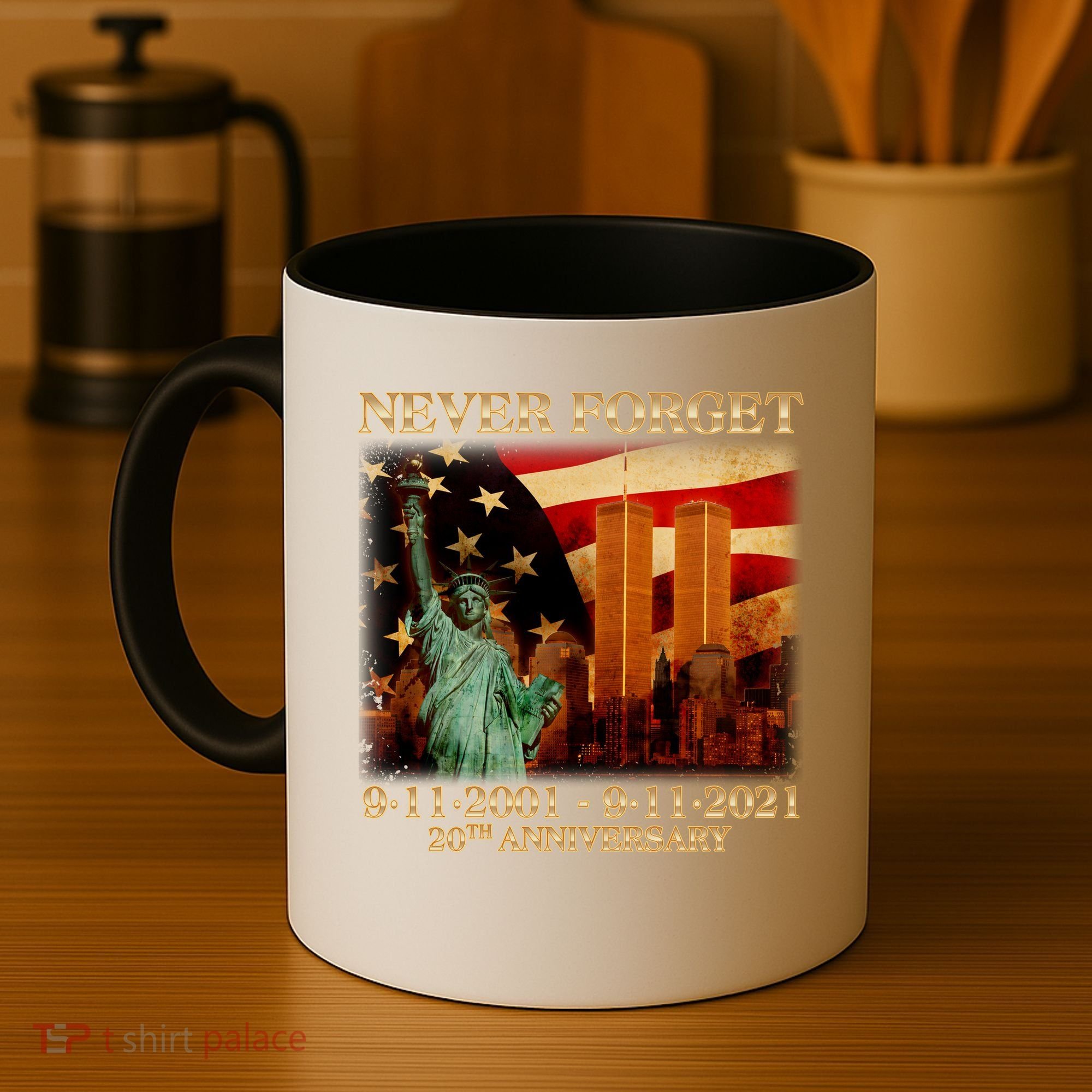 Never Forget September 11 9/11 20th Anniversary Coffee Mug