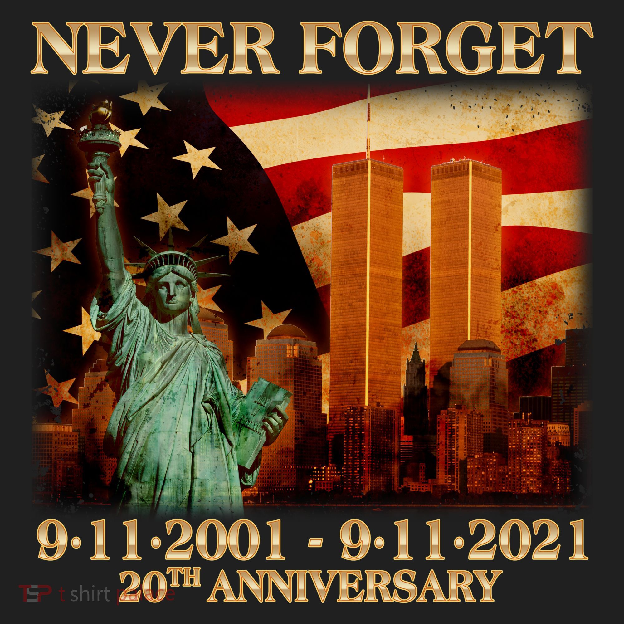 Never Forget September 11 9/11 20th Anniversary Tumbler