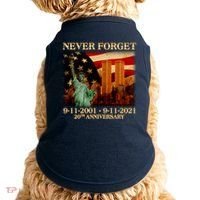 Never Forget September 11 9/11 20th Anniversary Doggie Tank thumb 0