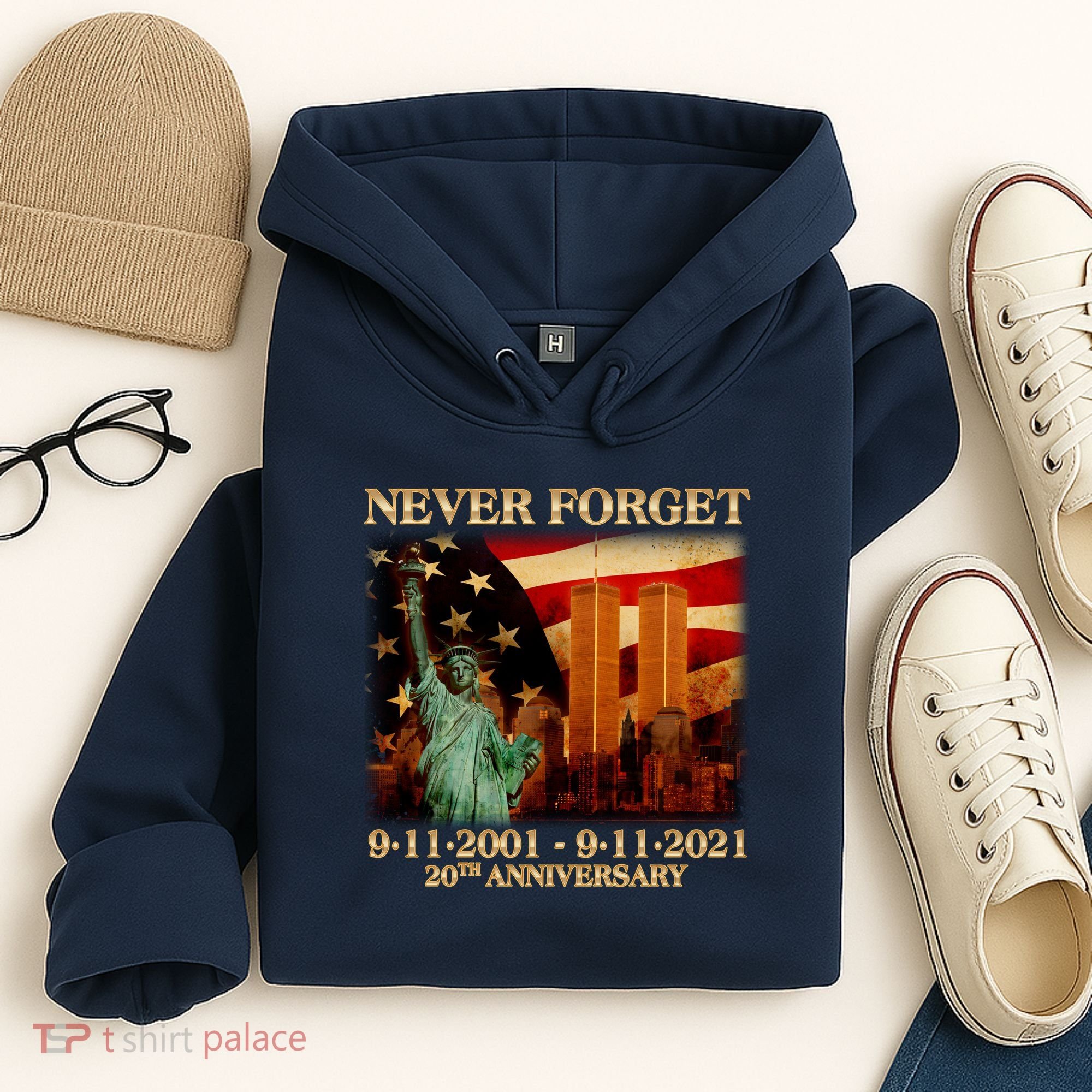 Never Forget September 11 9/11 20th Anniversary Hoodie