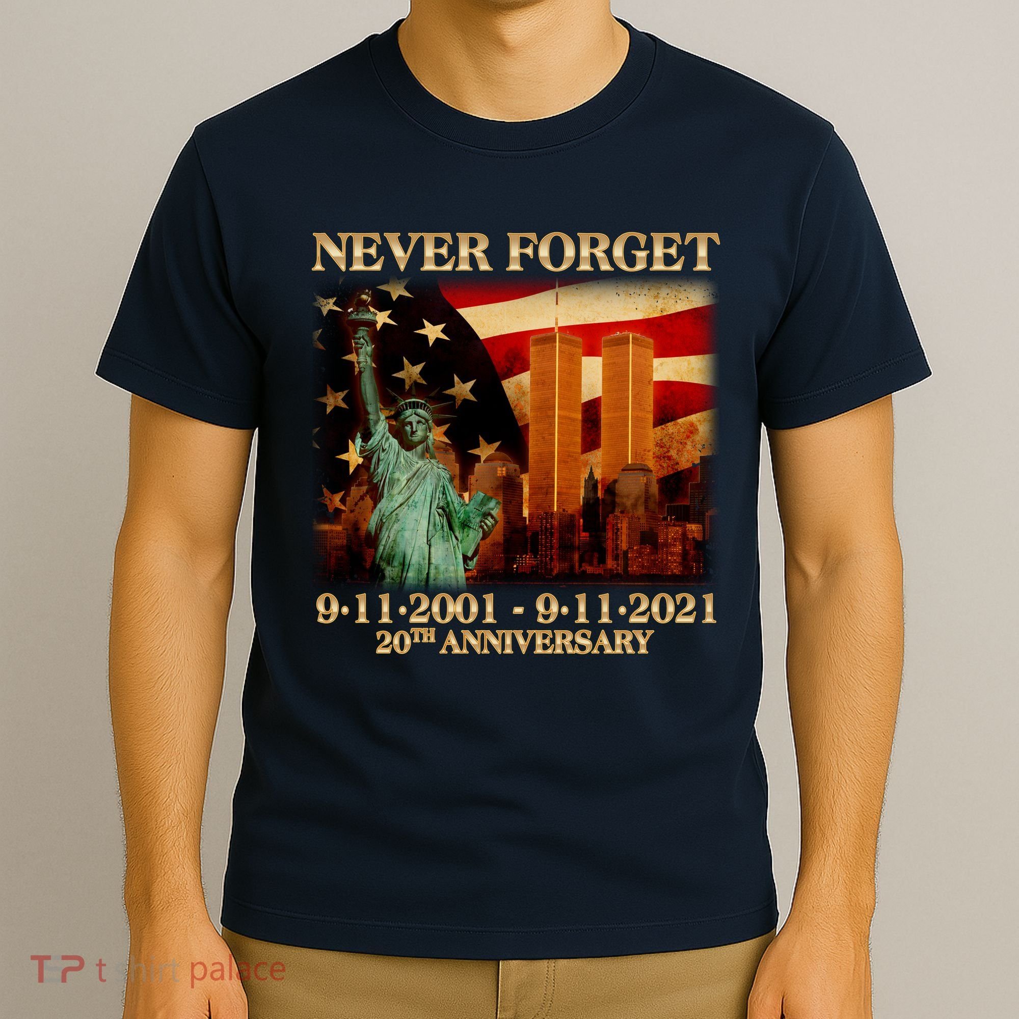 Never Forget September 11 9/11 20th Anniversary T-Shirt