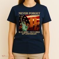 Never Forget September 11 9/11 20th Anniversary T-Shirt thumb 4