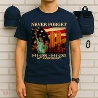 Never Forget September 11 9/11 20th Anniversary T-Shirt thumb 6